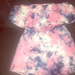 Cute tie dye romper
